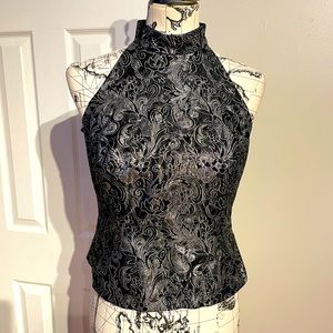 Michaelangelo Brocade Jacquard Vintage Formal Evening Victorian Steampunk Top 8
